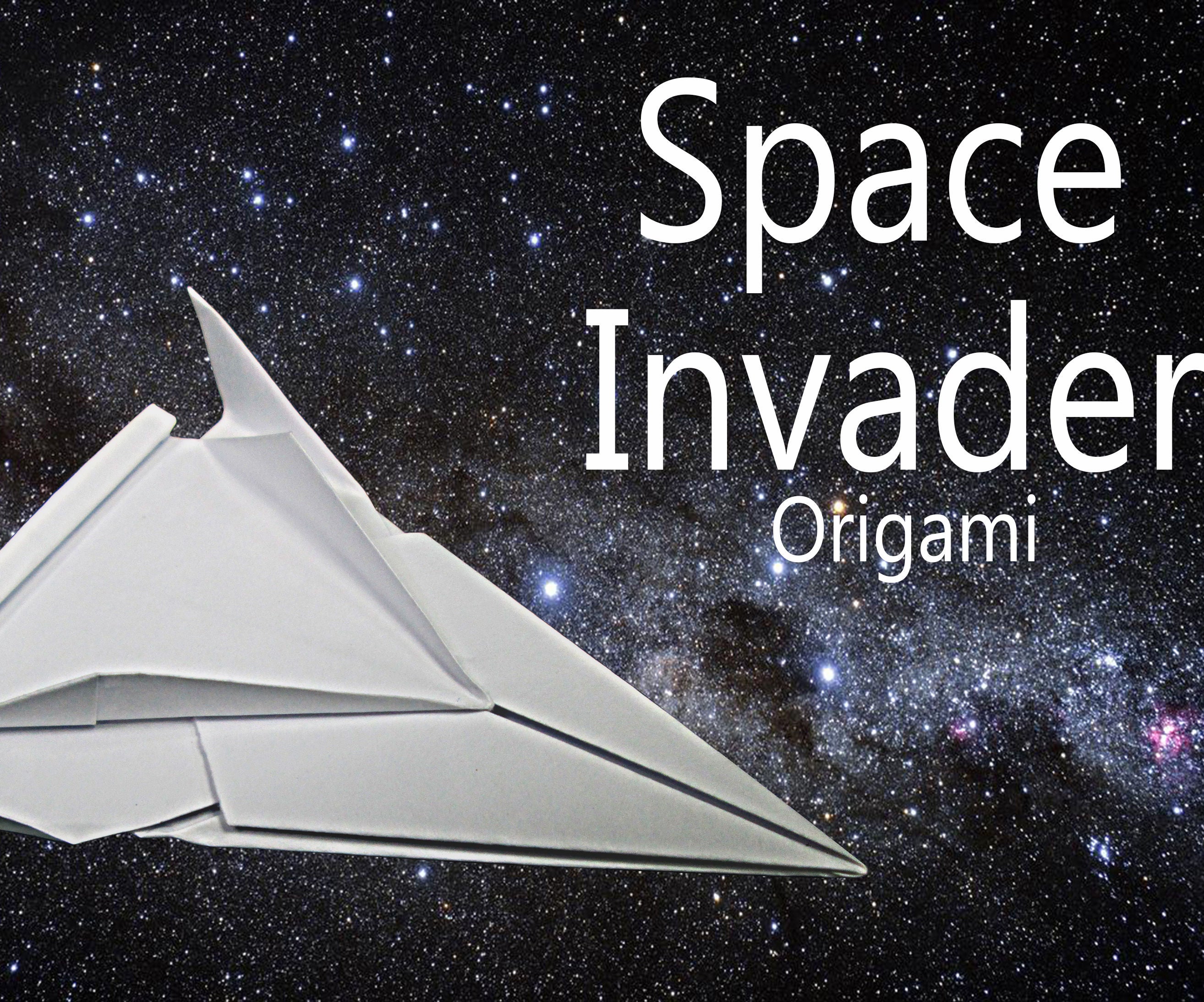 Space Invader Origami