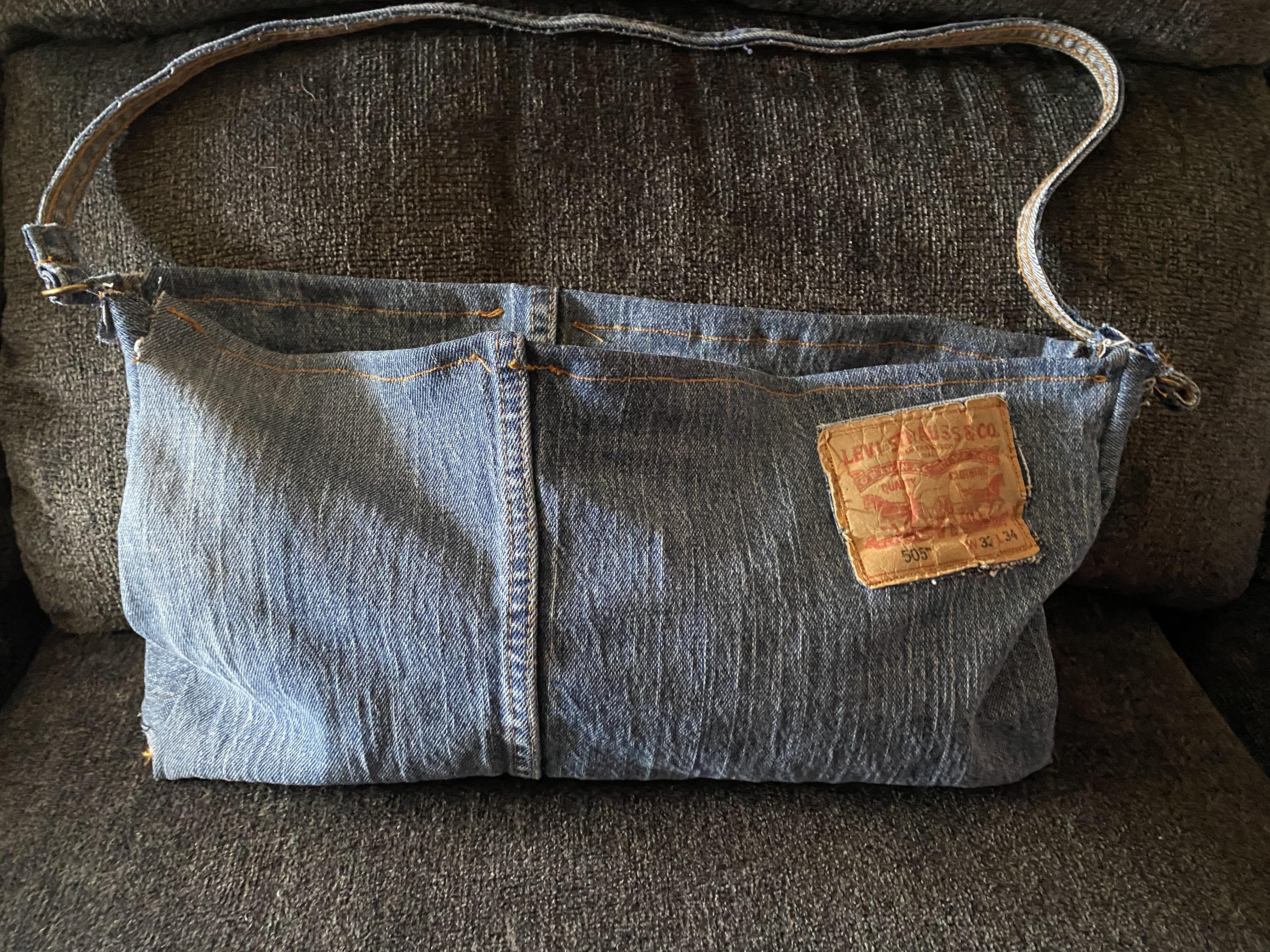 Purse Made From Dad's Old Jeans