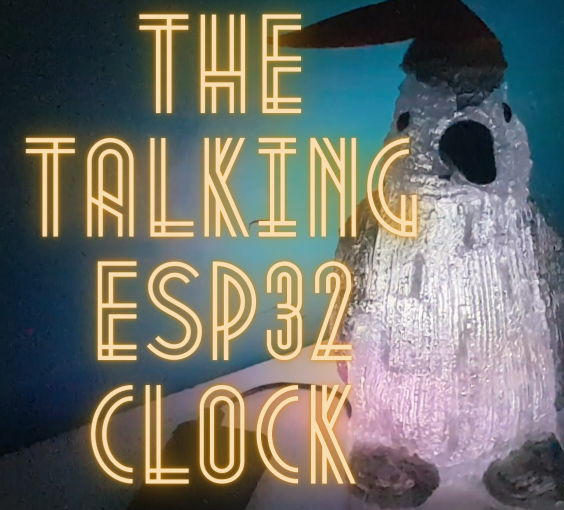 Build the Talking ESP32 Clock for the Exact Local Time.