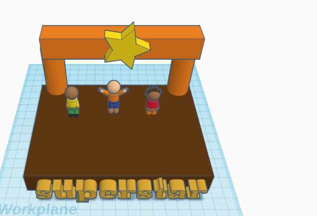 Simple Tinkercad Stage