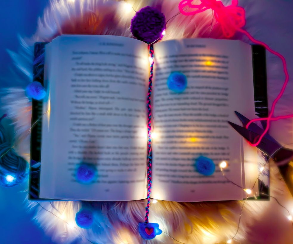 Fluffy Pom-Pom Bookmark