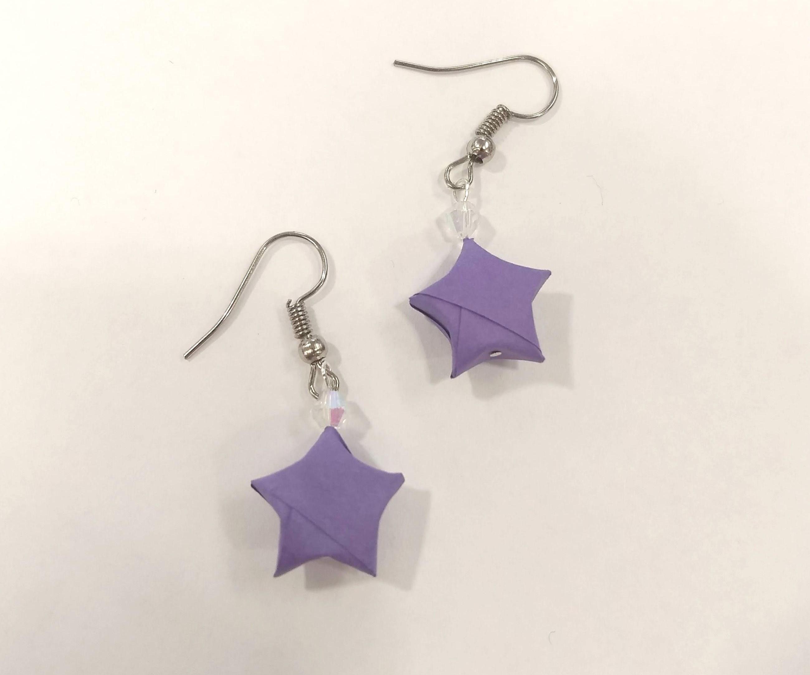 Paper Star Earrings