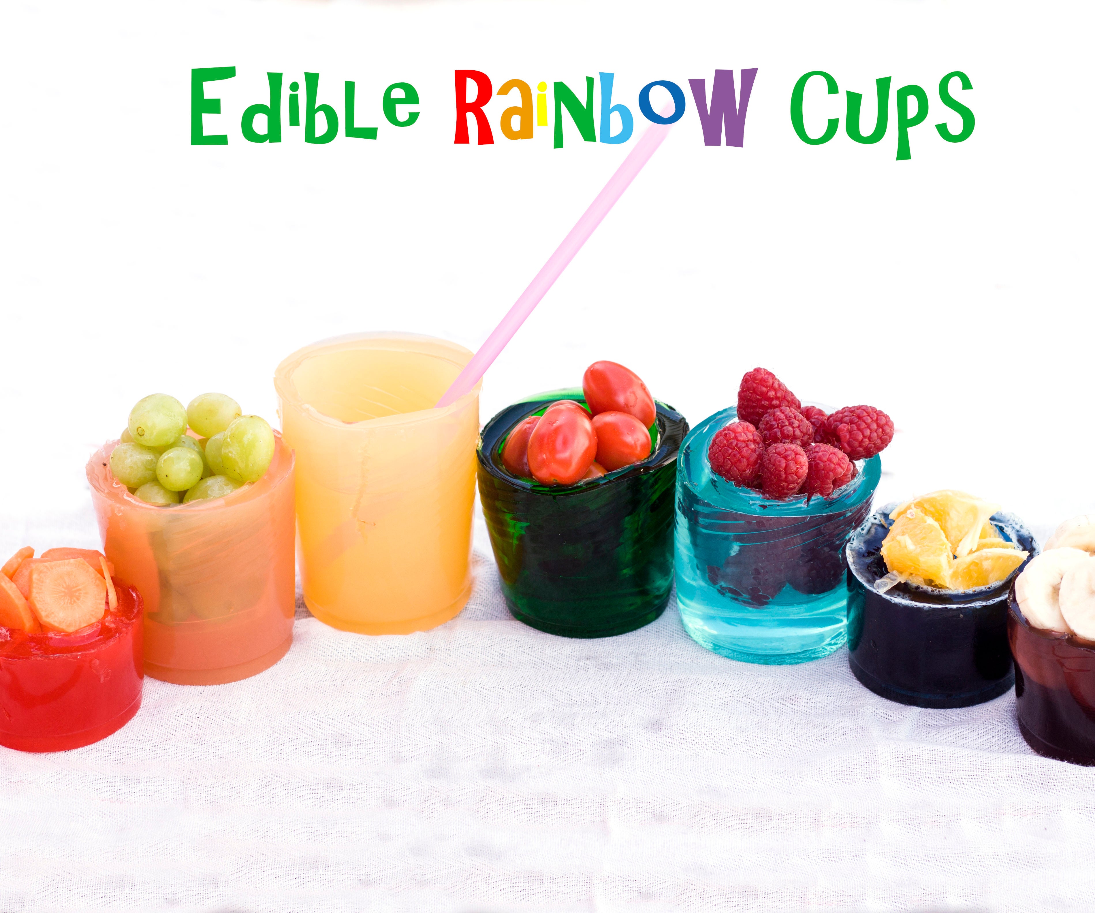 Edible Rainbow Cups