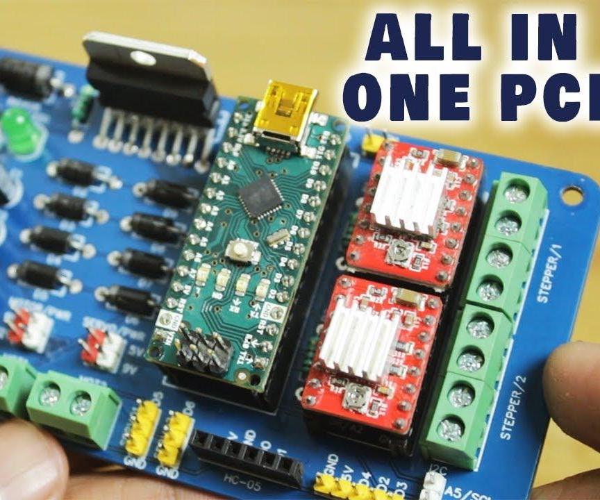 All in One Multipurpose PCB for Arduino Projects