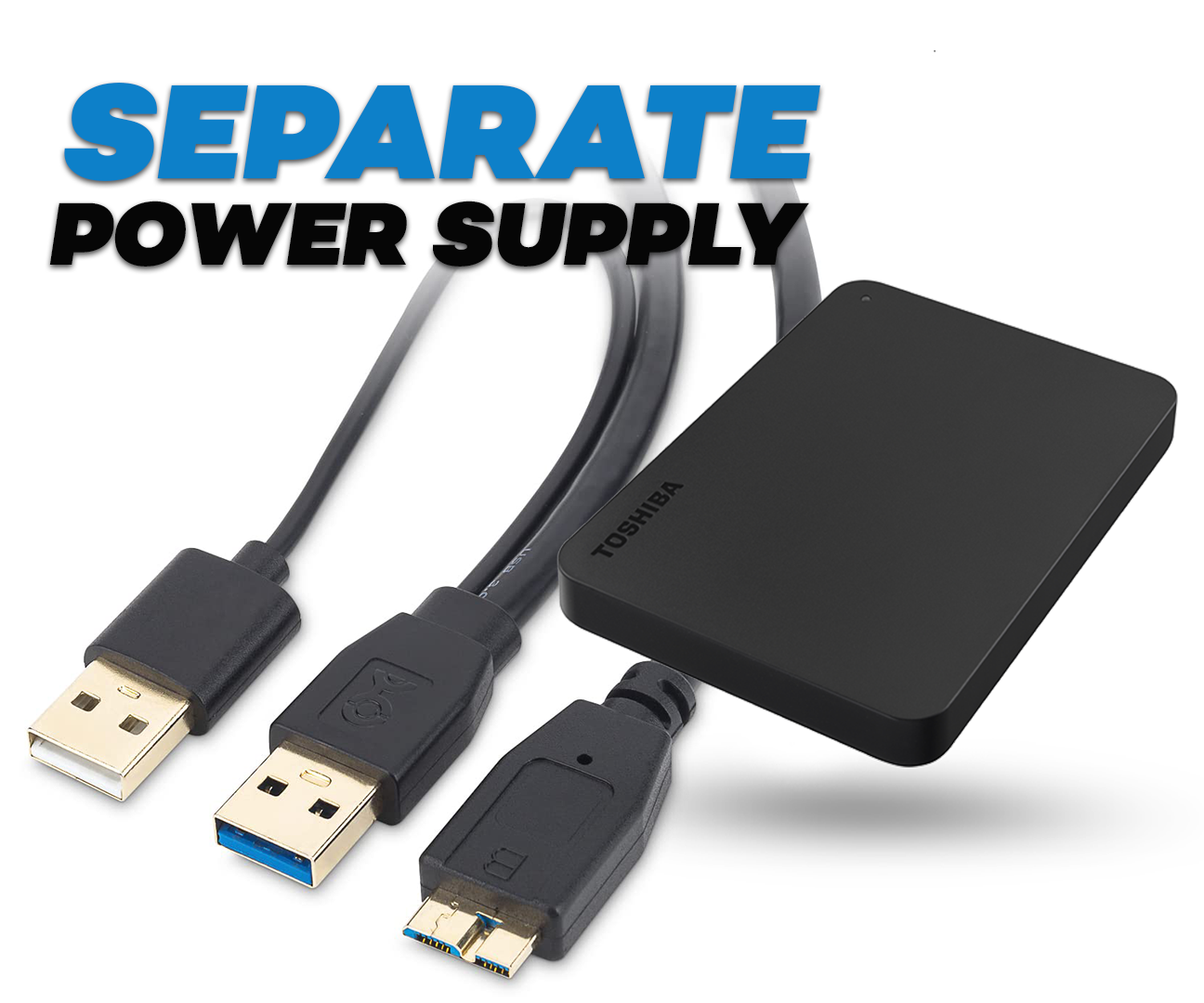 How to Add Separate USB Power Supply to an External Hard Drive