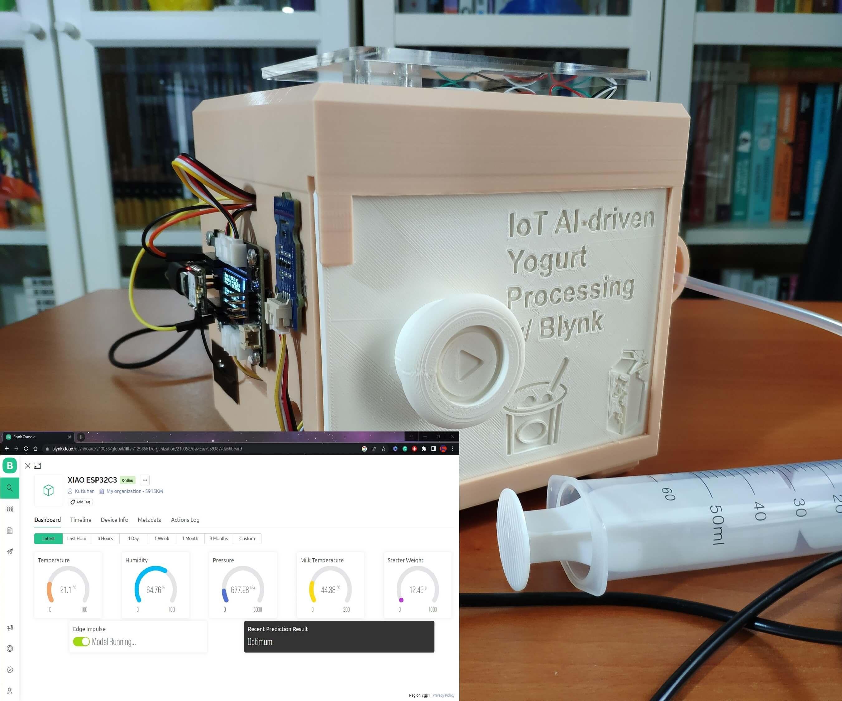 IoT AI-driven Yogurt Processing & Texture Prediction W/ Blynk