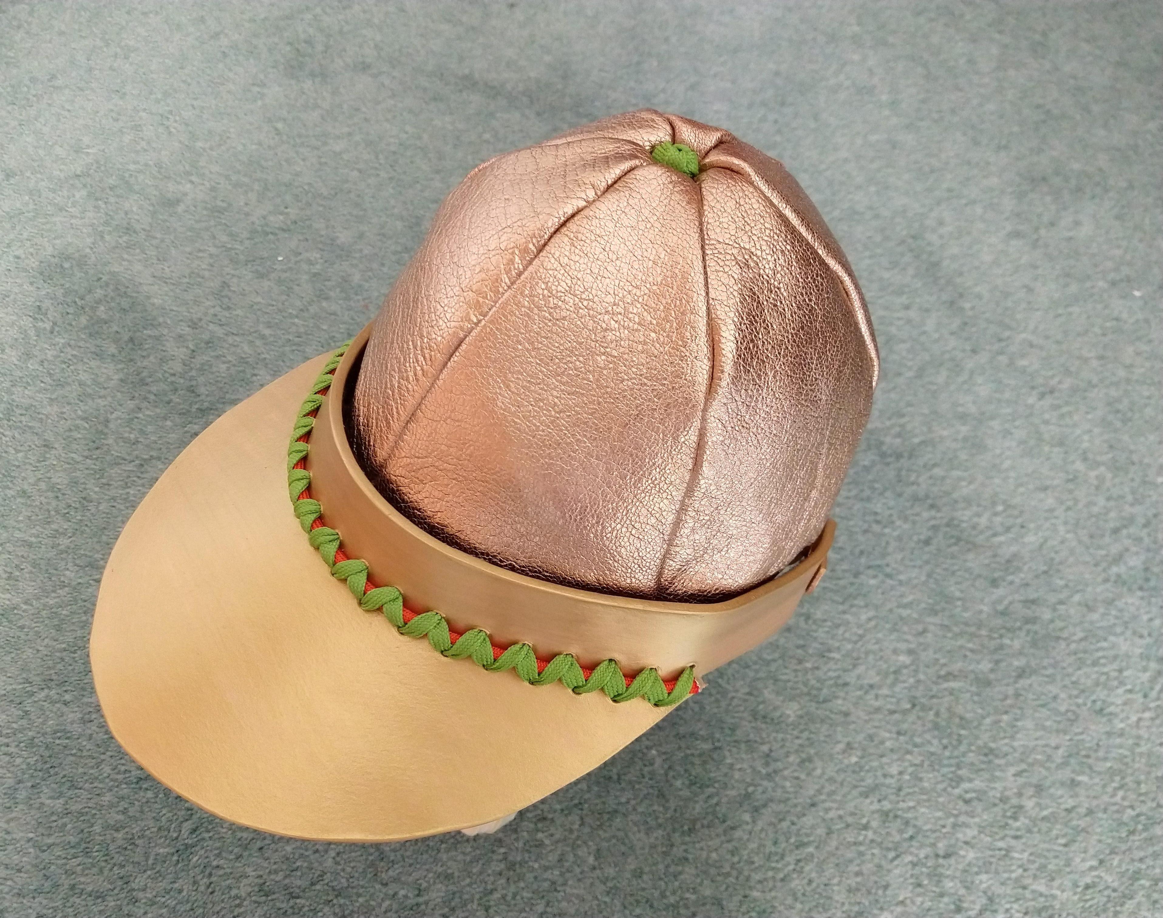 Two in One - Leather Sun Visor With Detachable Hat