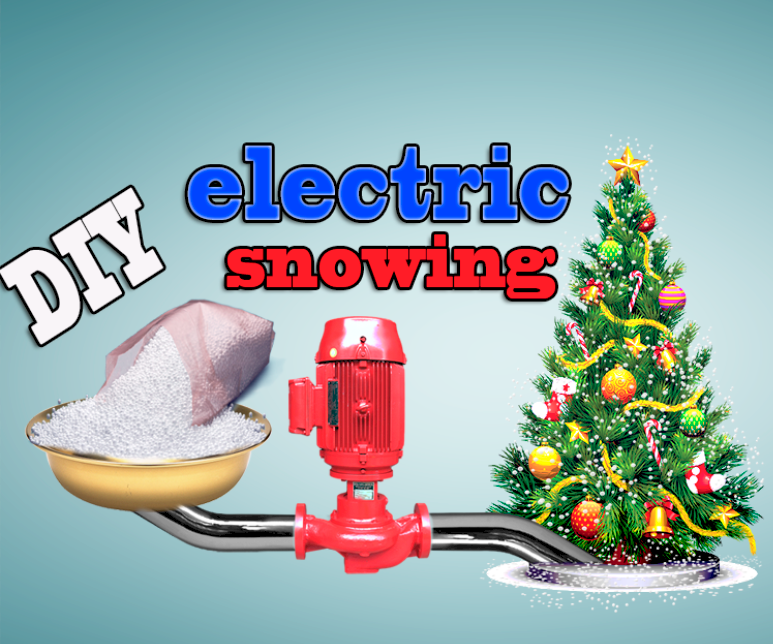 How to Make DIY Electric Snowing Christmas Tree