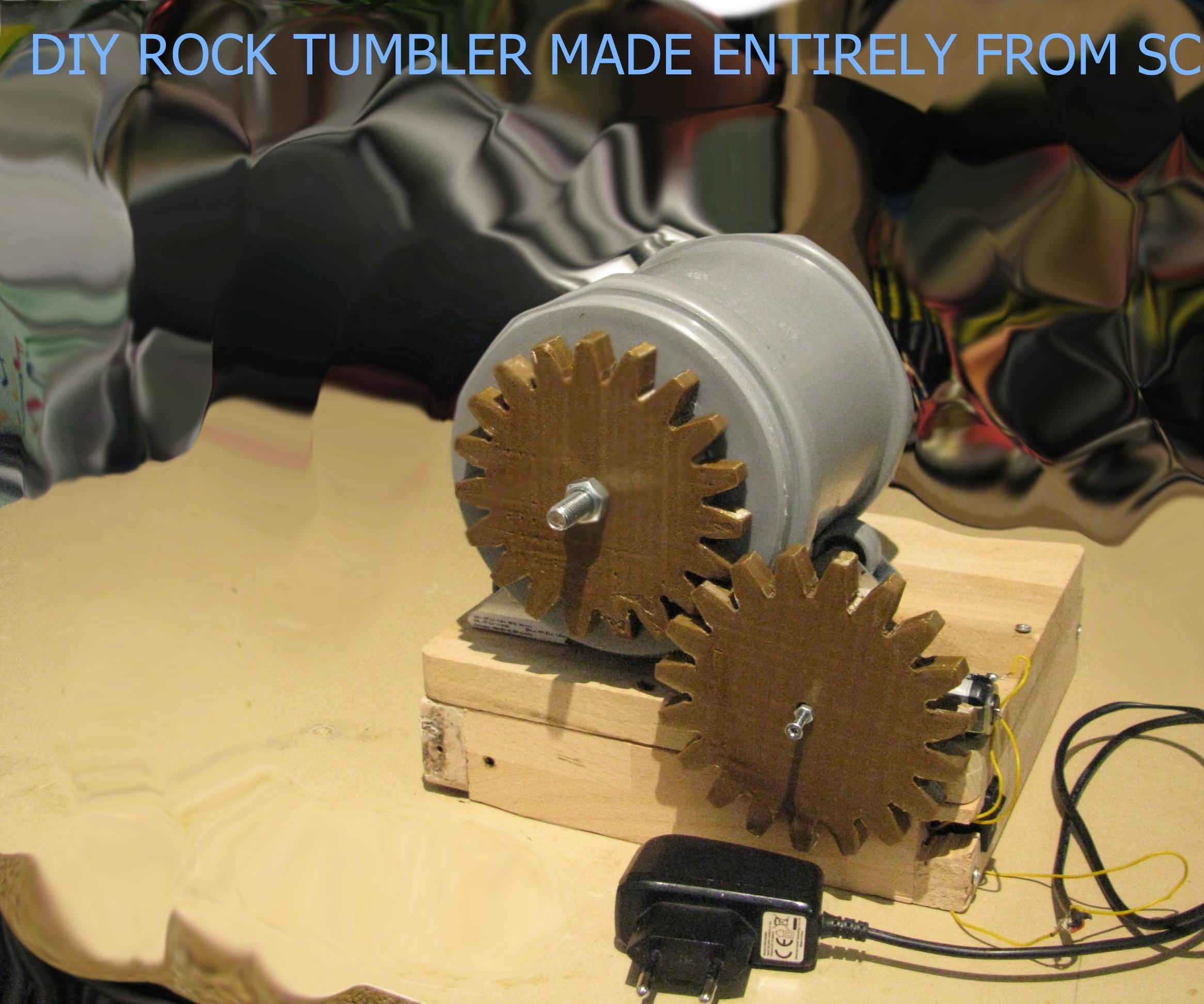 DIY Rock Tumbler Made From Scraps