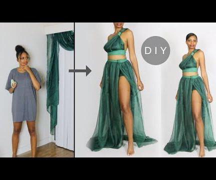 DIY Dress Out of Curtains (Easy Sewing!)