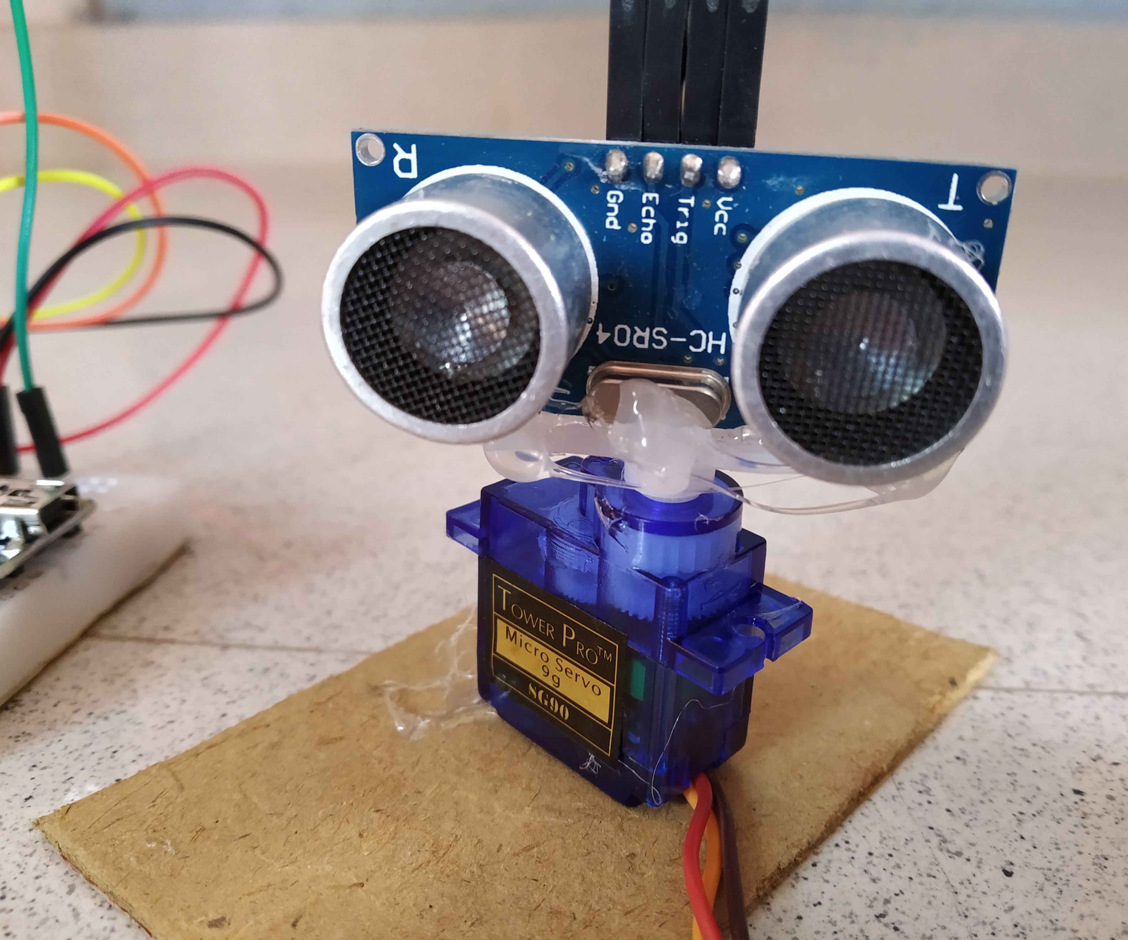 Ultrasonic Radar Using Arduino Nano and Serial Plotter