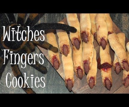 Witches Fingers Cookies - Halloween Creepy Recipe 