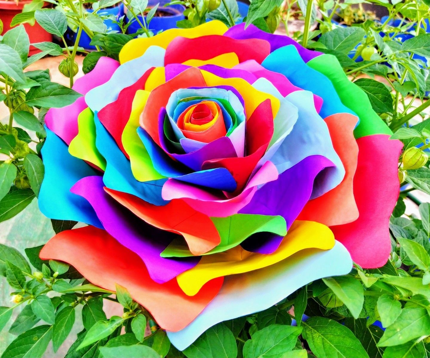 Handmade Rainbow Rose