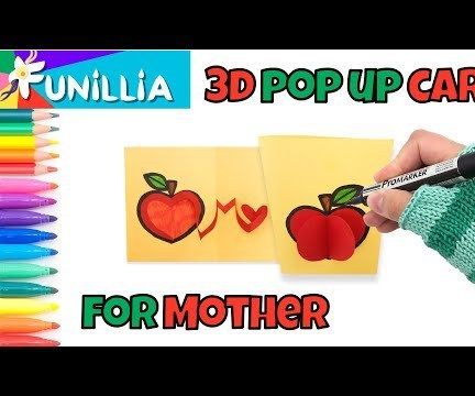 3D Pop Up Card for Mother | Helppo 3D-Äitienpäiväkortti