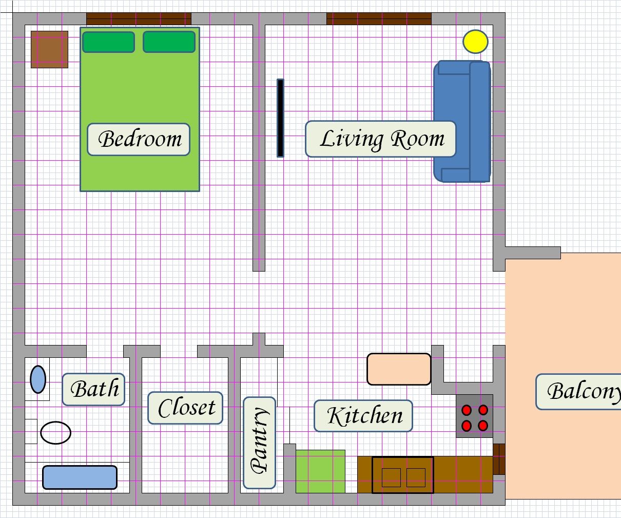 Create Floor Plan Using MS Excel