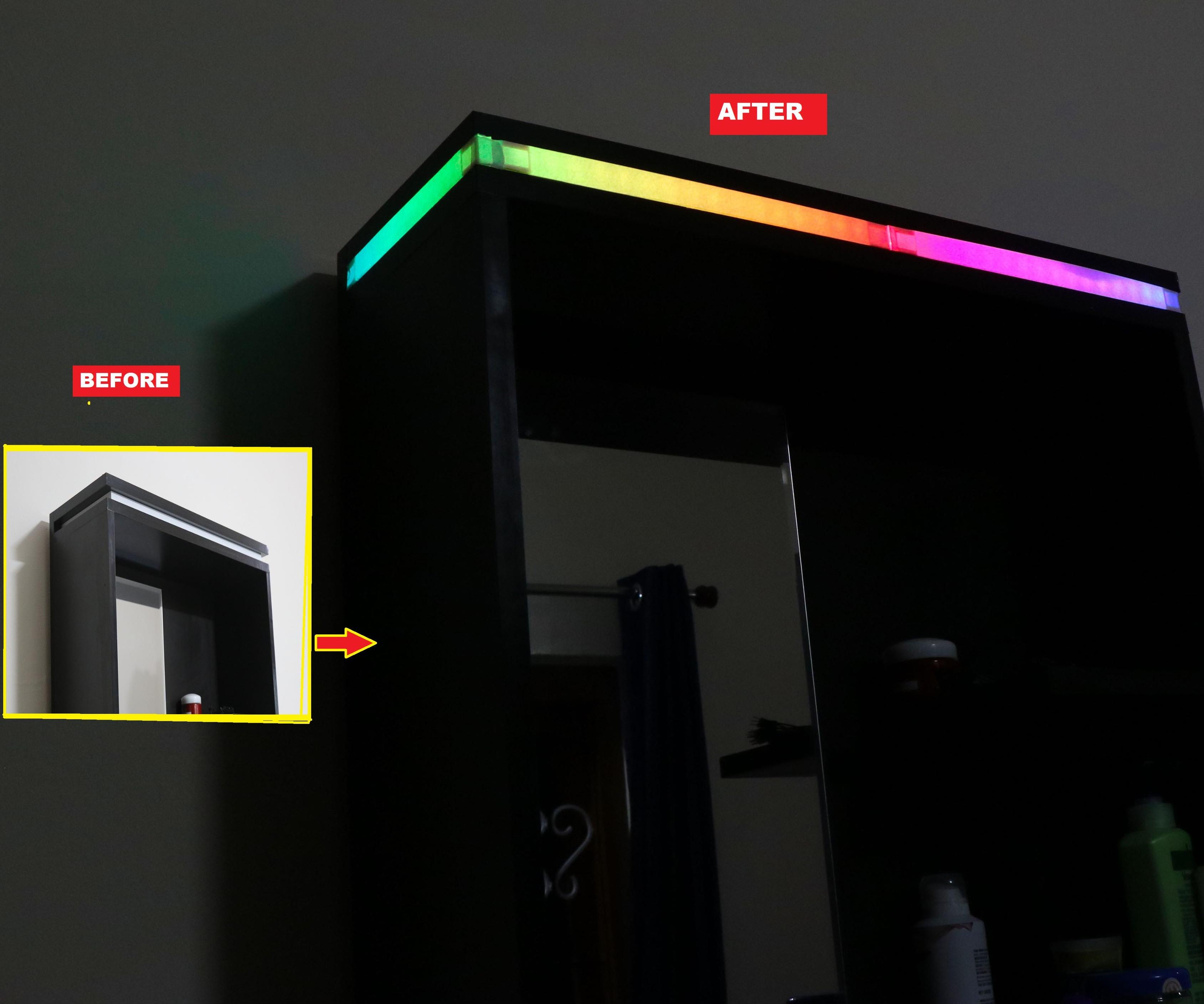 Modifying Normal Dressing Table to an Amazing RGB Light Stand