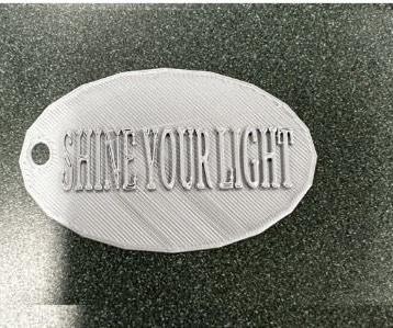 "Shine Your Light" Keychain