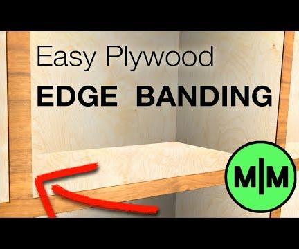 How to Apply Wood Edge Banding to Plywood. 