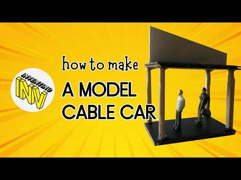 Cardboard Cable Car Model How to Make With Recycled Materials, Working Model 250rpm Electric Motor & Basic Slide Switch ON-OFF-ON Science Project