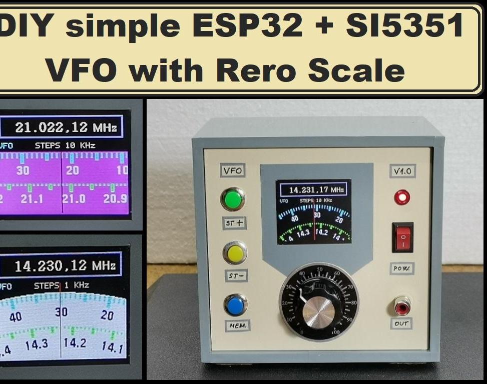 Universal VFO 10 KHz-160 MHz With Retro Analog Scale (variable Frequency Oscillator)