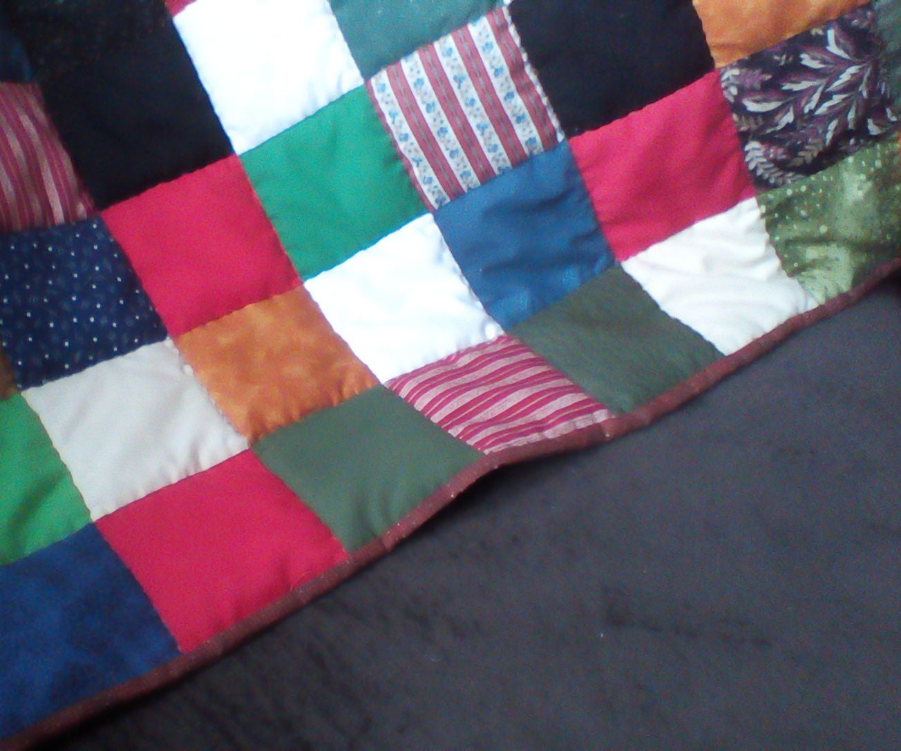 Hand-sewn Scrap Quilt 