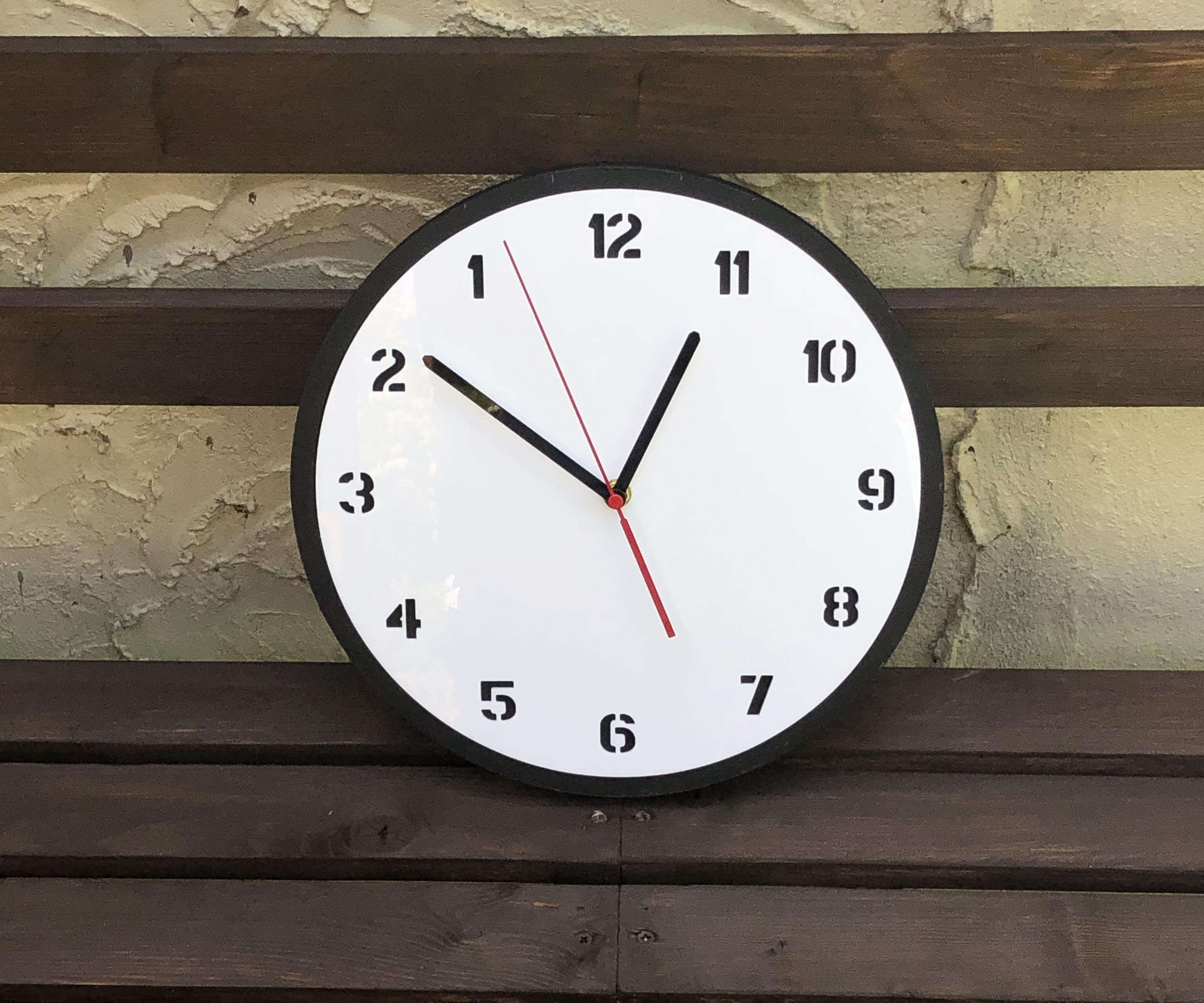 MDF and Acrylic Reverse Clock