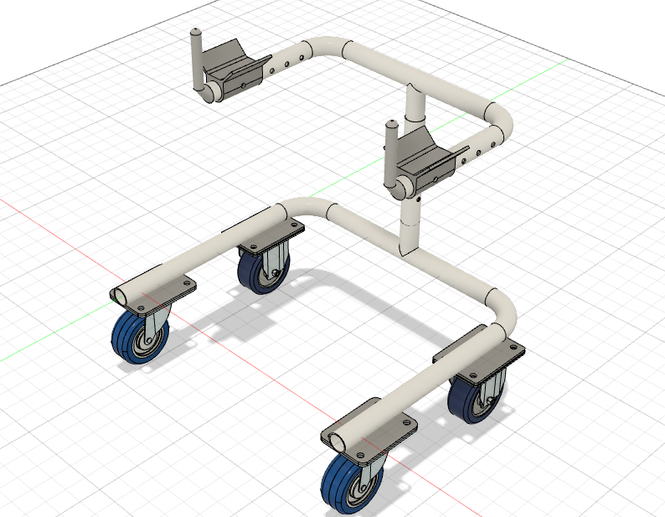 Miniature Pediatric Posterior Walker - Horizontal Style