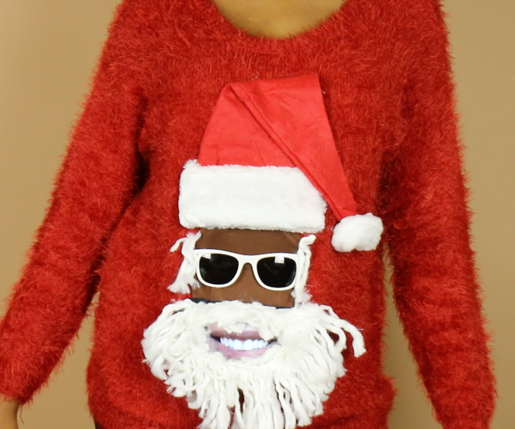 DIY Talking Santa Ugly Christmas Sweater (Insert Smartphone!)