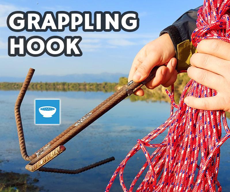 Grappling Hook From Construction Rebar