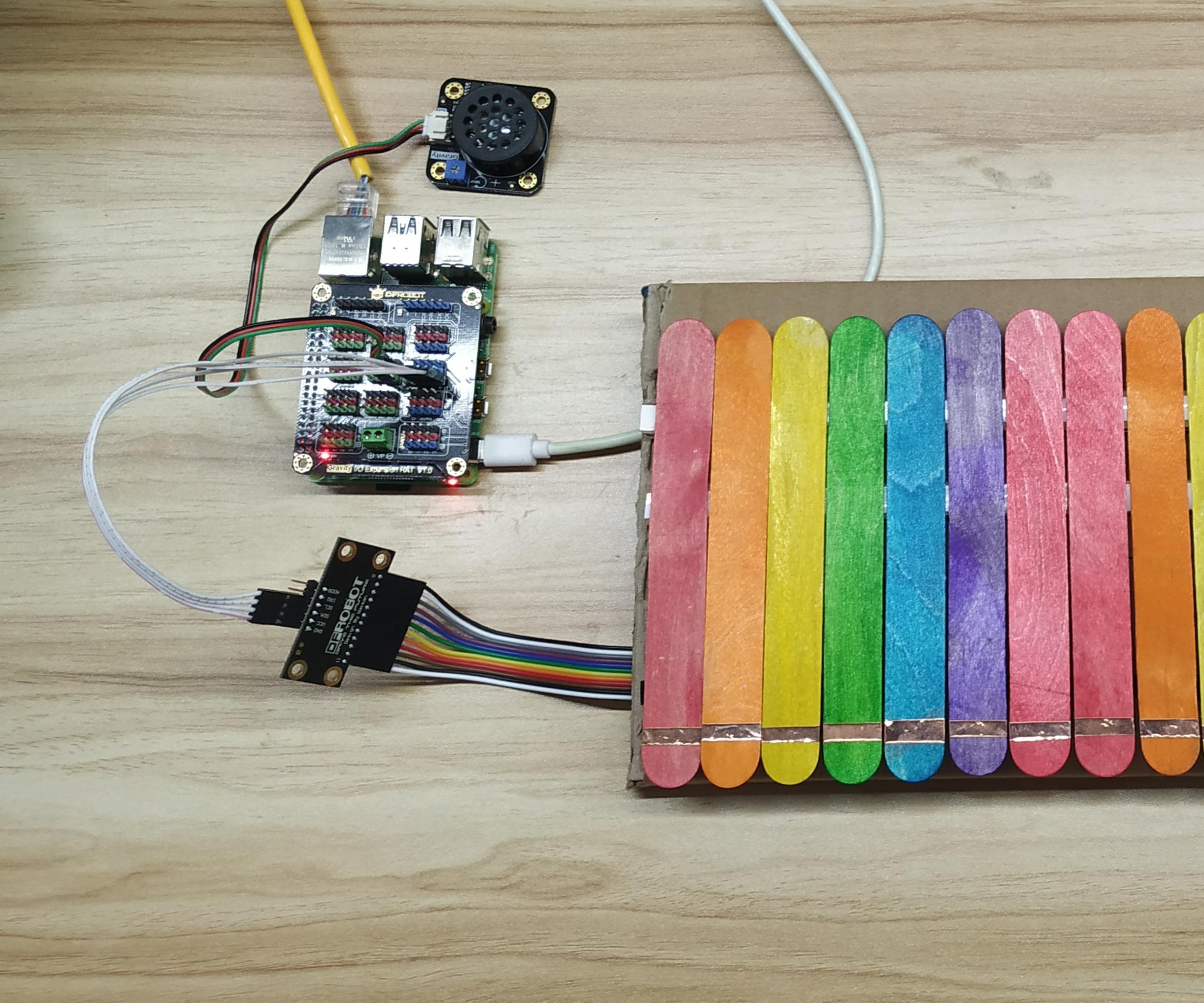 A Simple Raspberry Pi Electronic Organ Based on MPR121