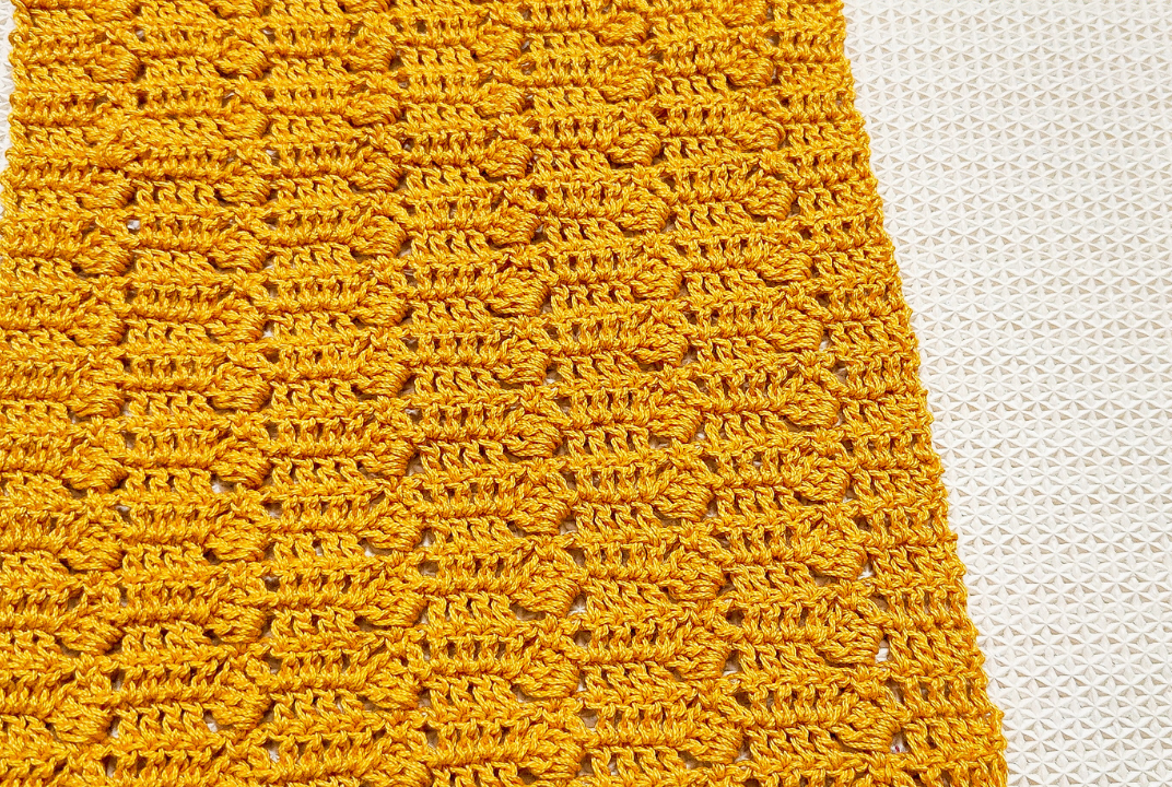 Two Row Repeat Easy Crochet Table Runner