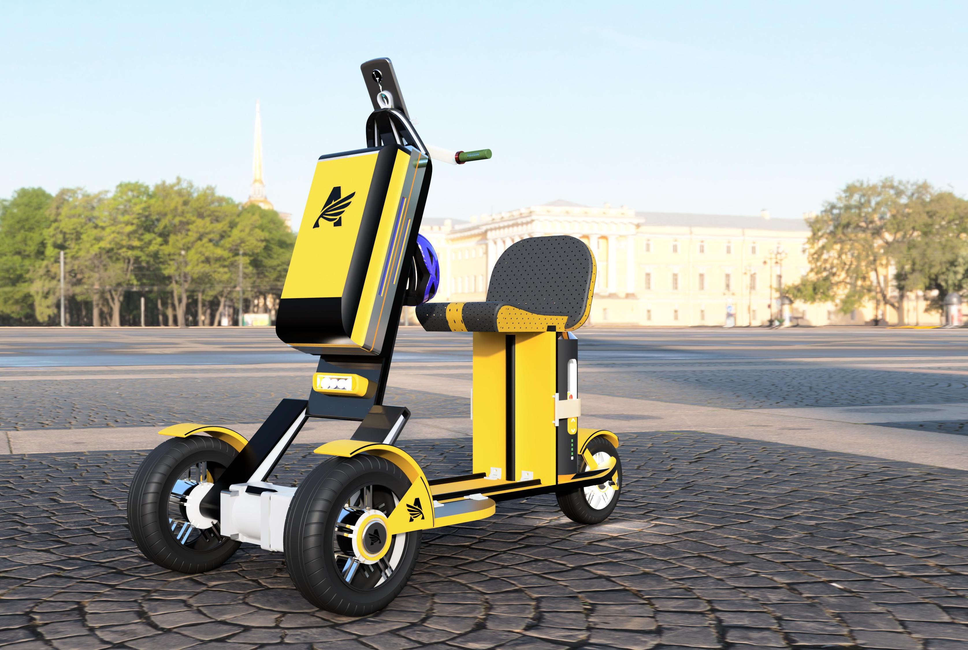 Azura- Compact and Easy to Carry Micro-mobility Solution