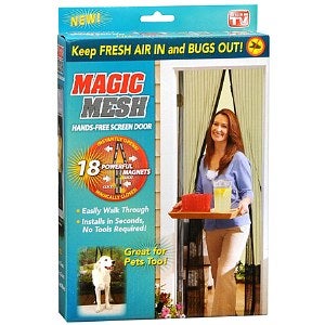 Perfect the Magic Mesh Hands-Free Screen Door