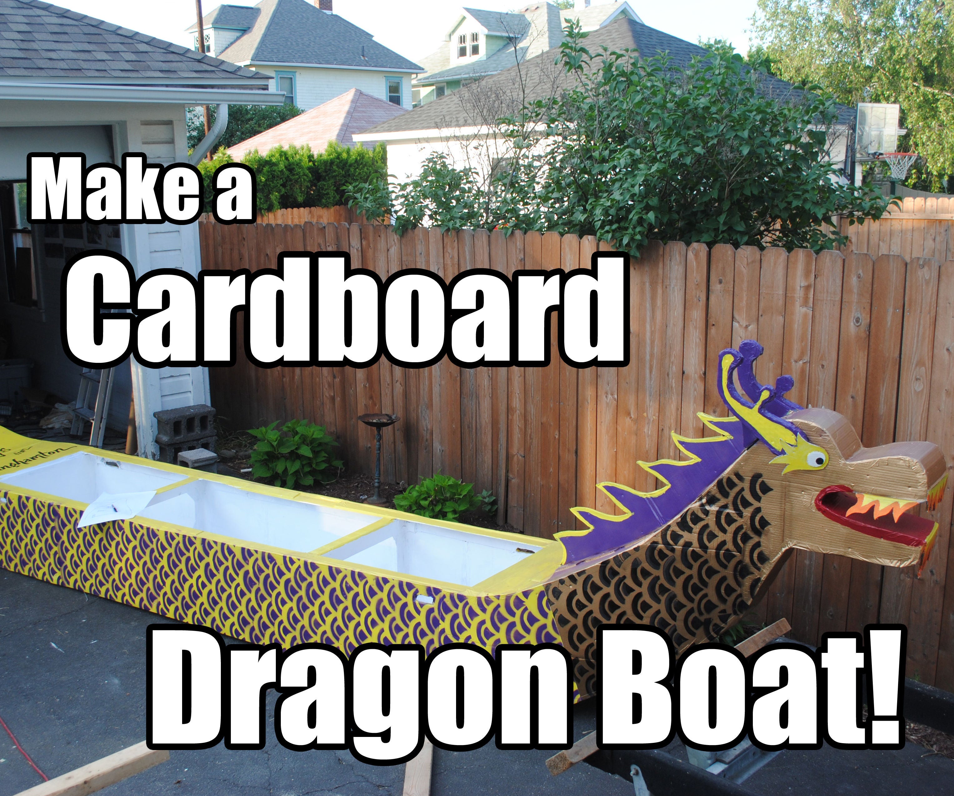 Make a Cardboard Dragon Boat!