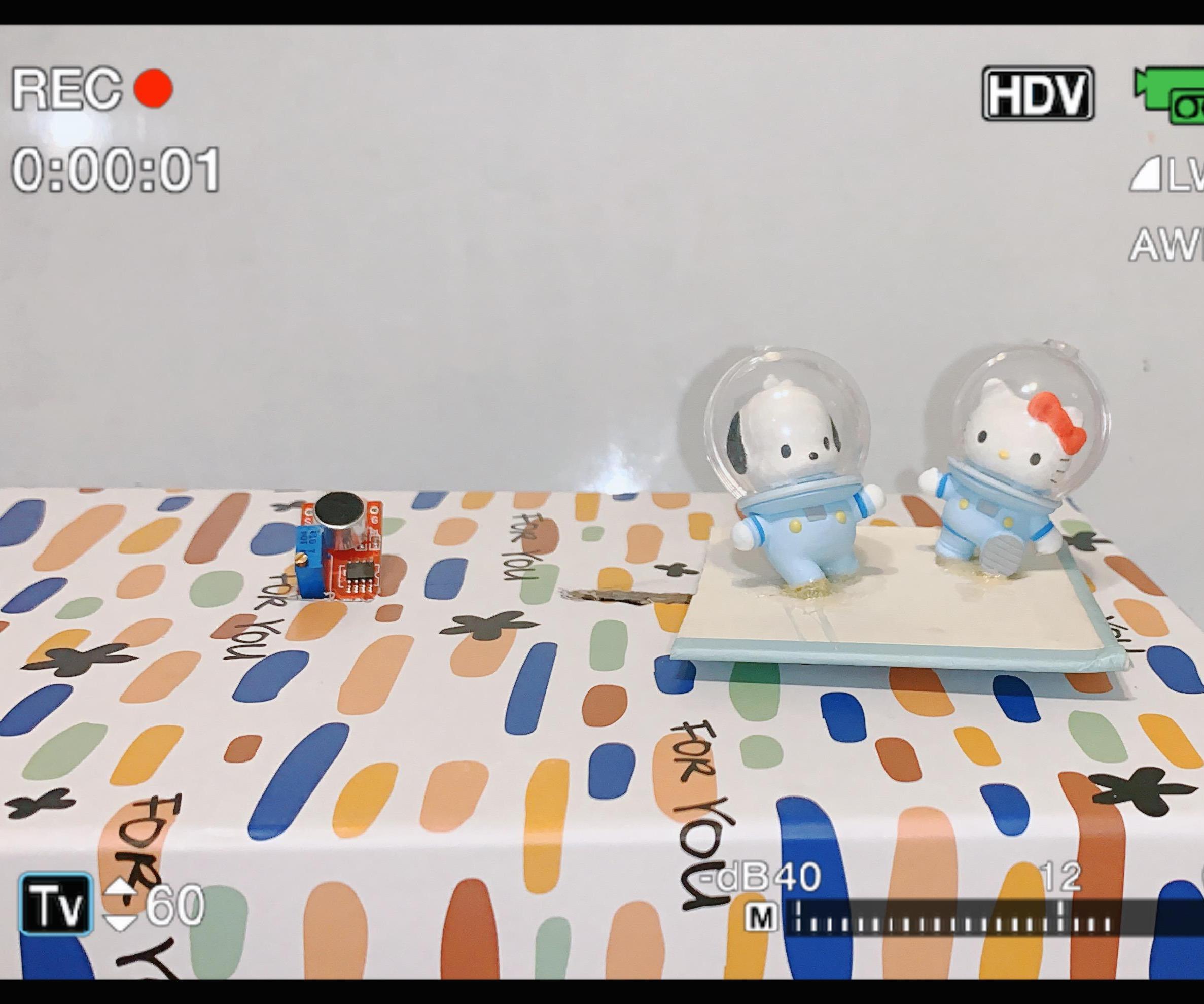 HelloKitty and Pochacco Dancing on the Gift