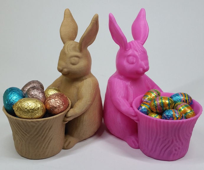 Support Free Easter Bunny Toy/Pot/Planter