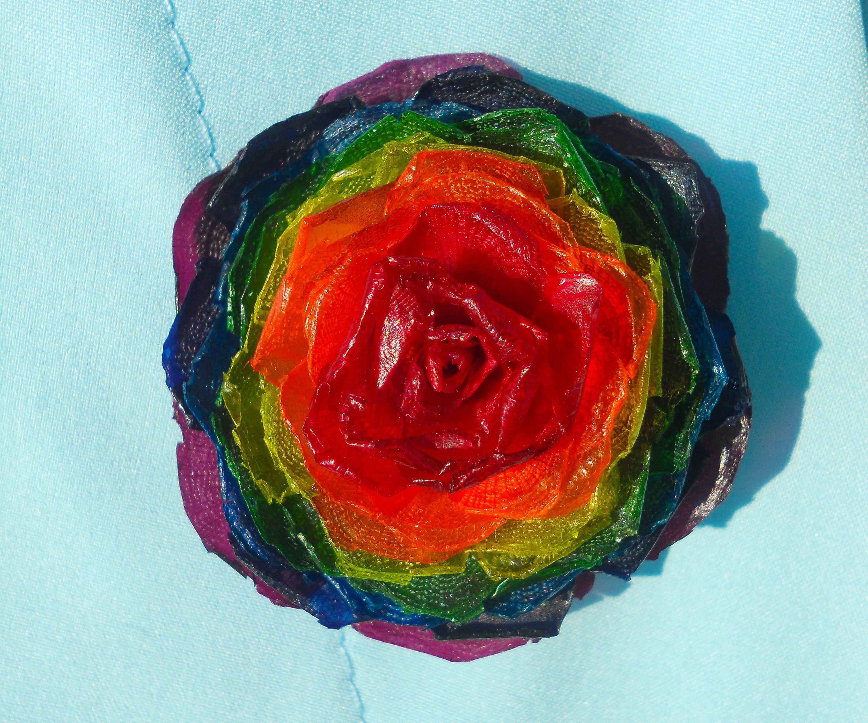 How to Make a Rainbow Flower Brooch (Poetic Bonus)