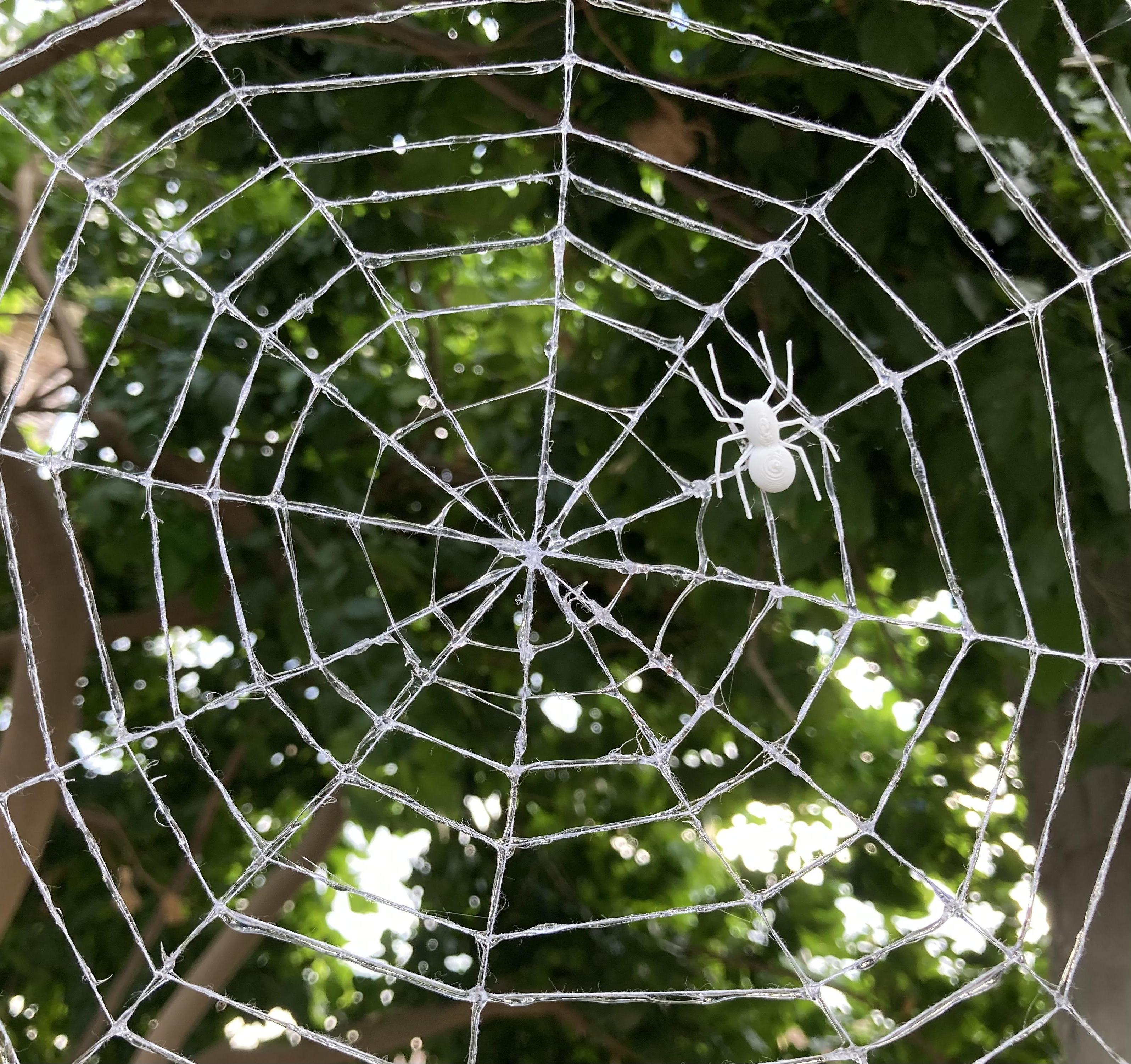 Hot Glue Spider Web
