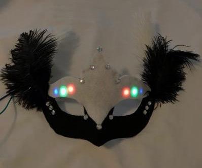 Light Sensing Masquerade Mask