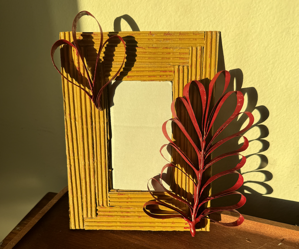 Floral 3D Cardboard Frame