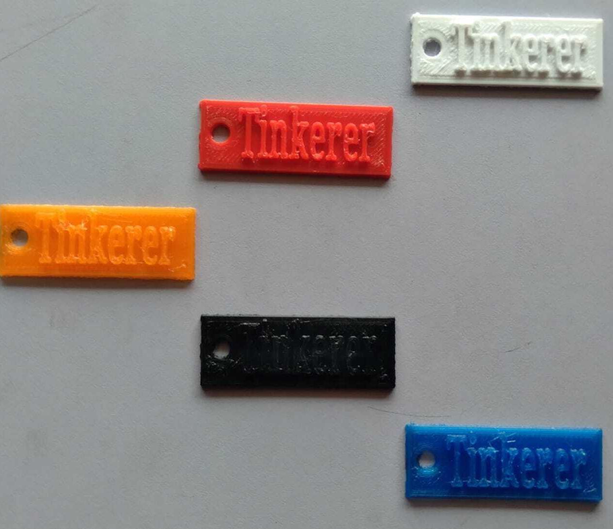 The Project Is Making Key Chain of the Students Name Using Tinkercad.