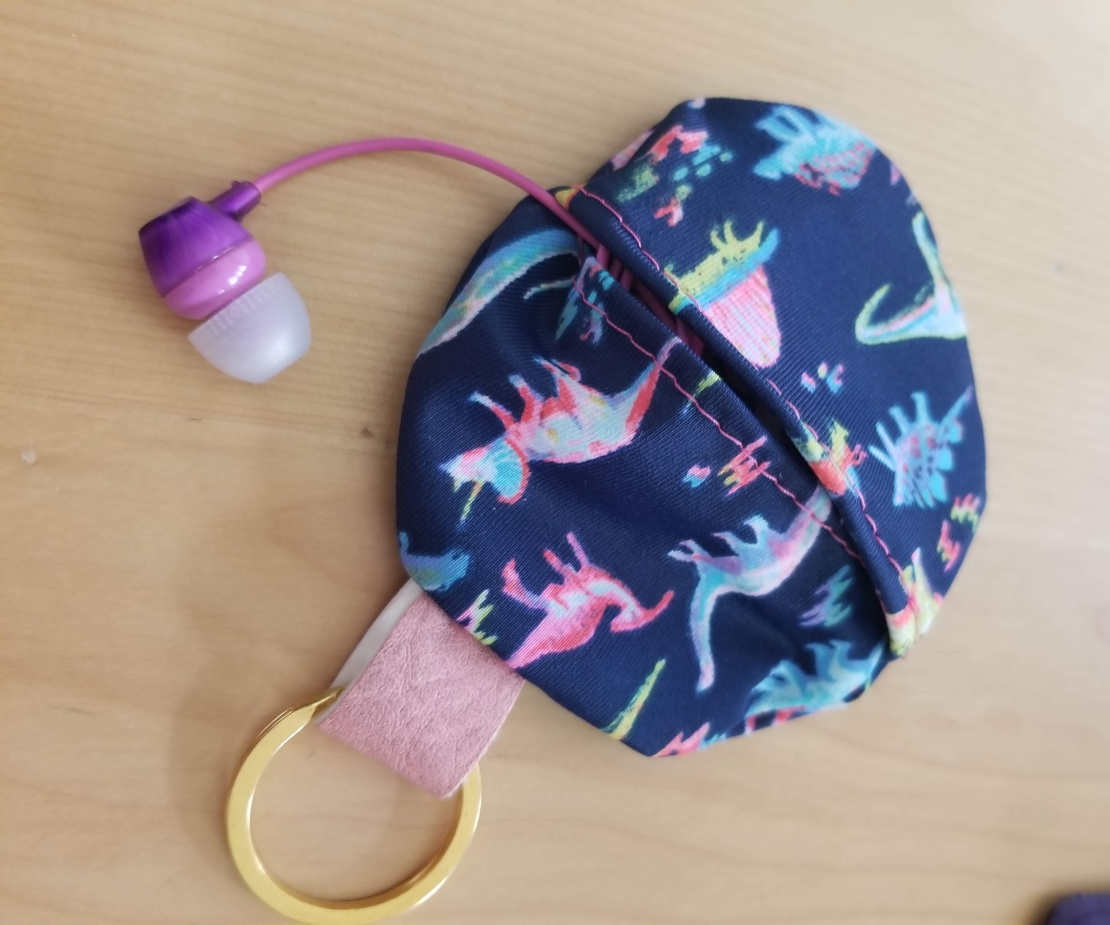 Earbud Pouch Keychain