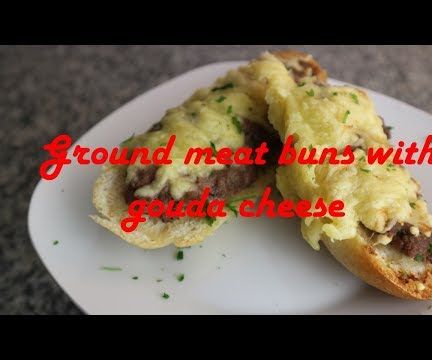 Ground Meat Buns With Gouda Cheese Recipe