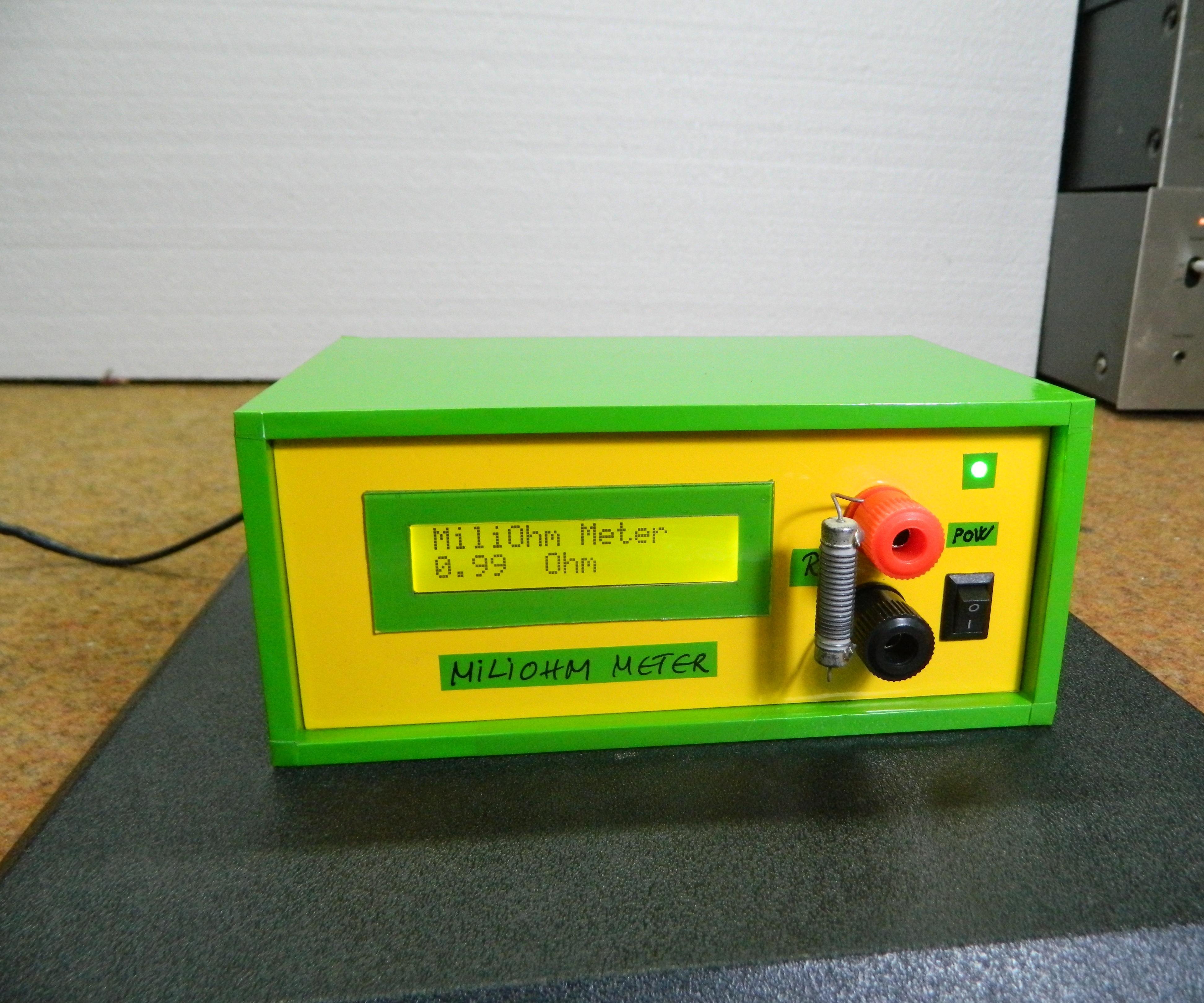 DIY Arduino Miliohmmeter for Measure Low Value Resistances