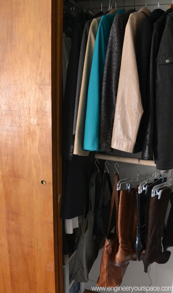 DIY Double Closet Hanging Rod