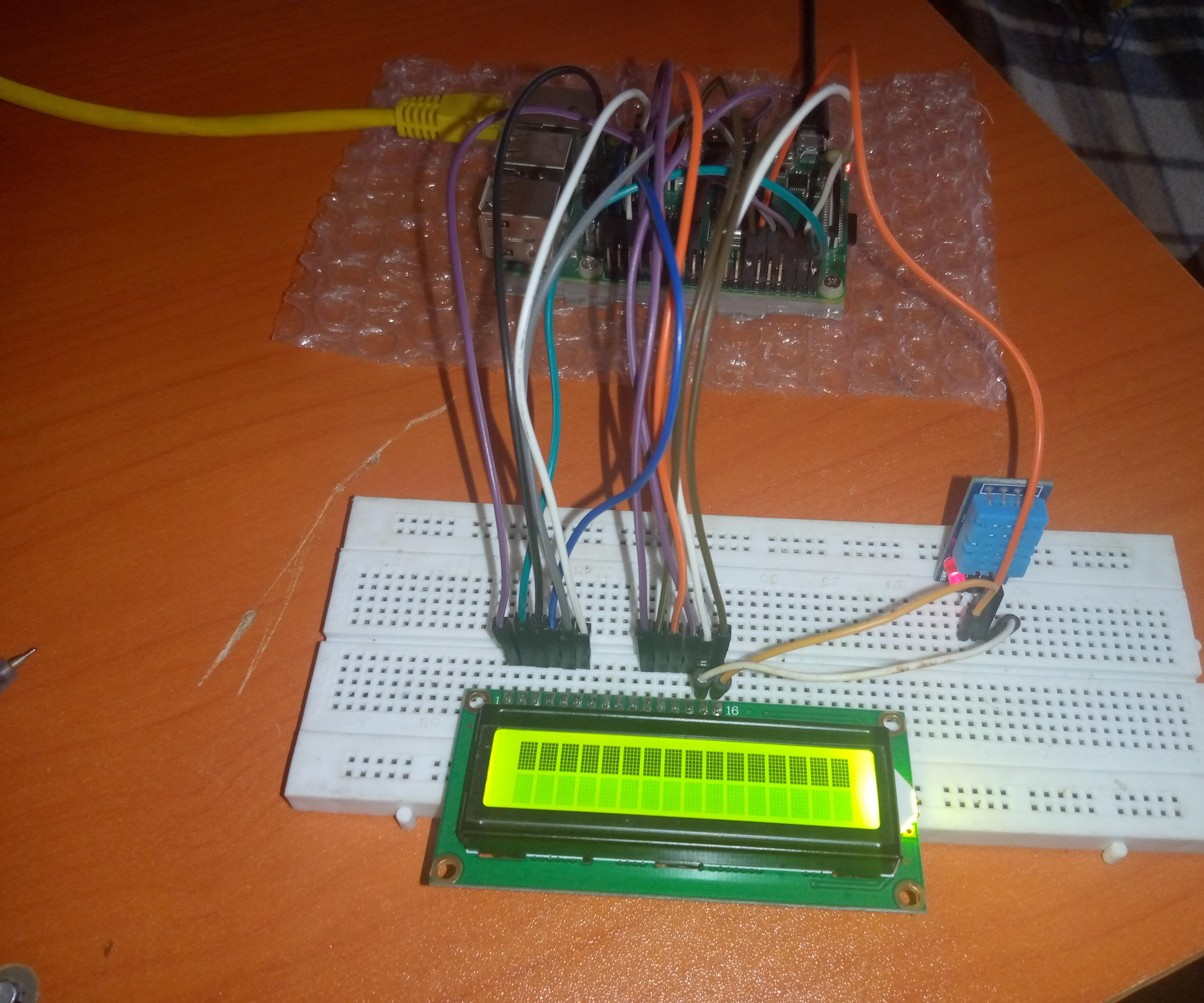 How to Read DHT Data on LCD Using Raspberry Pi