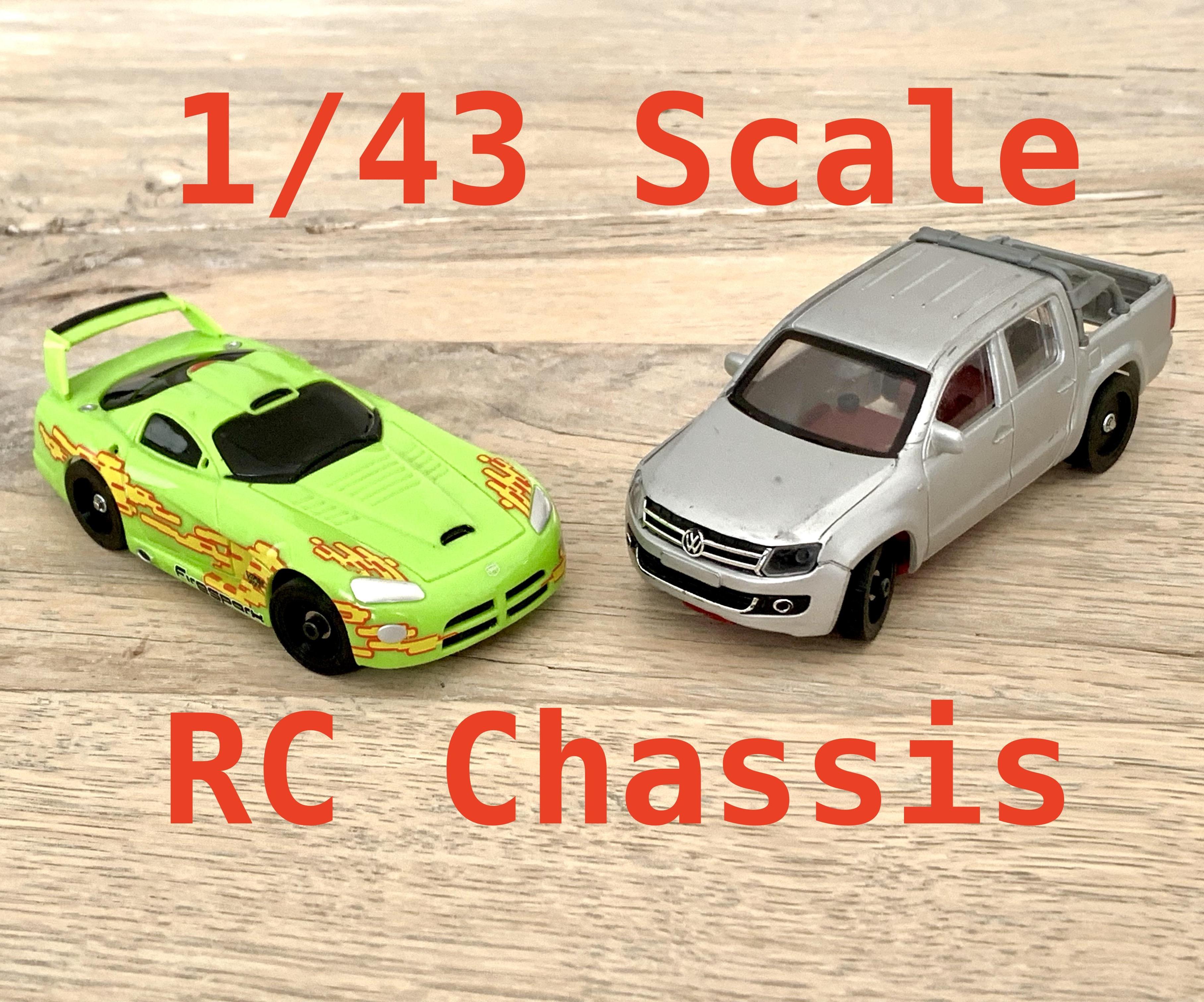 RC Car Chassis for 1/43 Scale Bodies