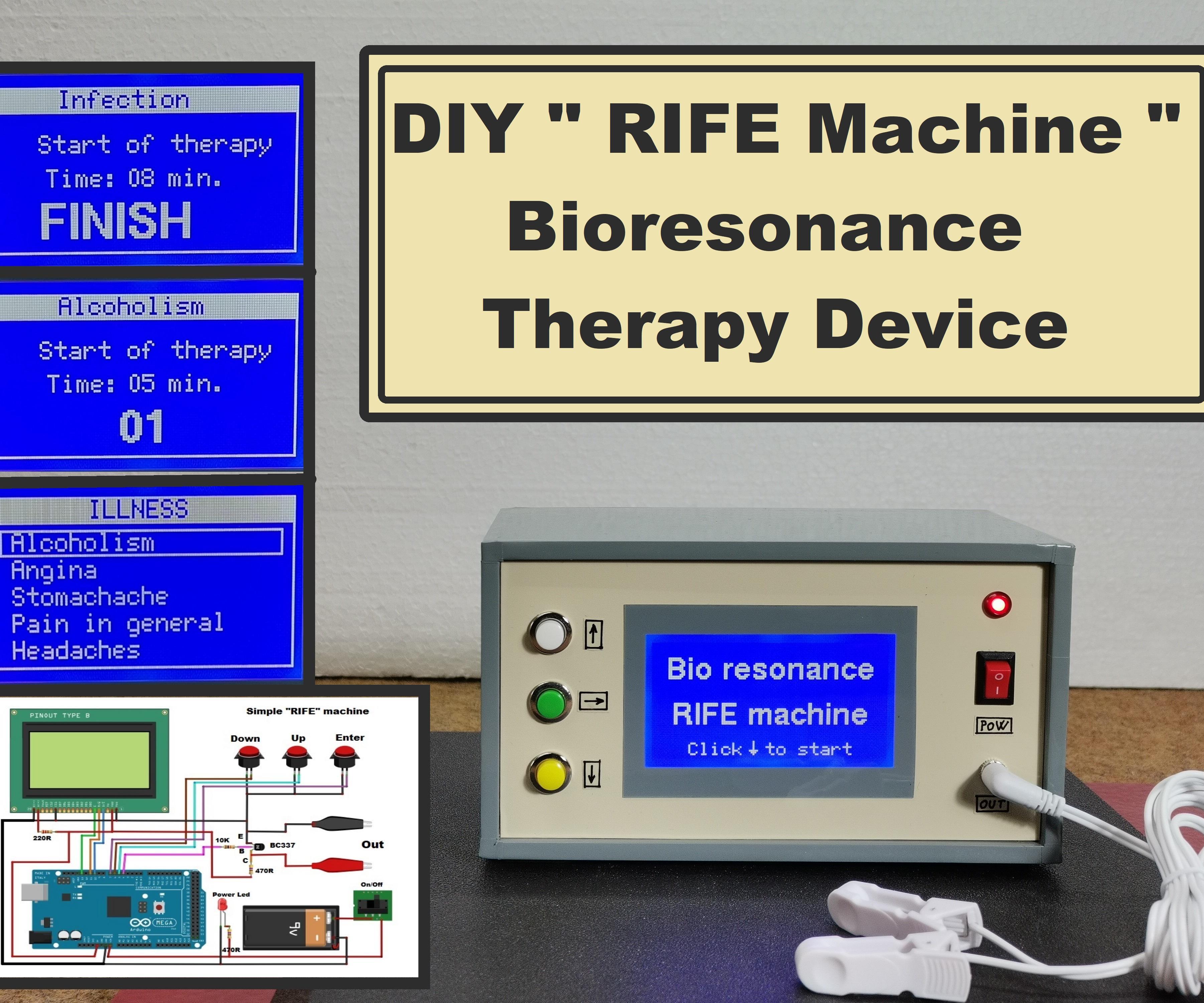 Simple Arduino Based Bioresonance Therapy Device - RIFE Machine