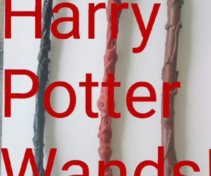 Realistic Harry Potter Wand From Sticks and Hot Glue