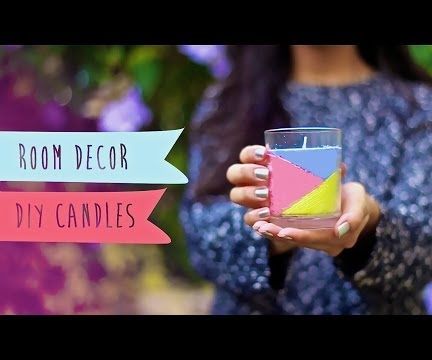 How to Make Crayon Candles | Room Decor DIY